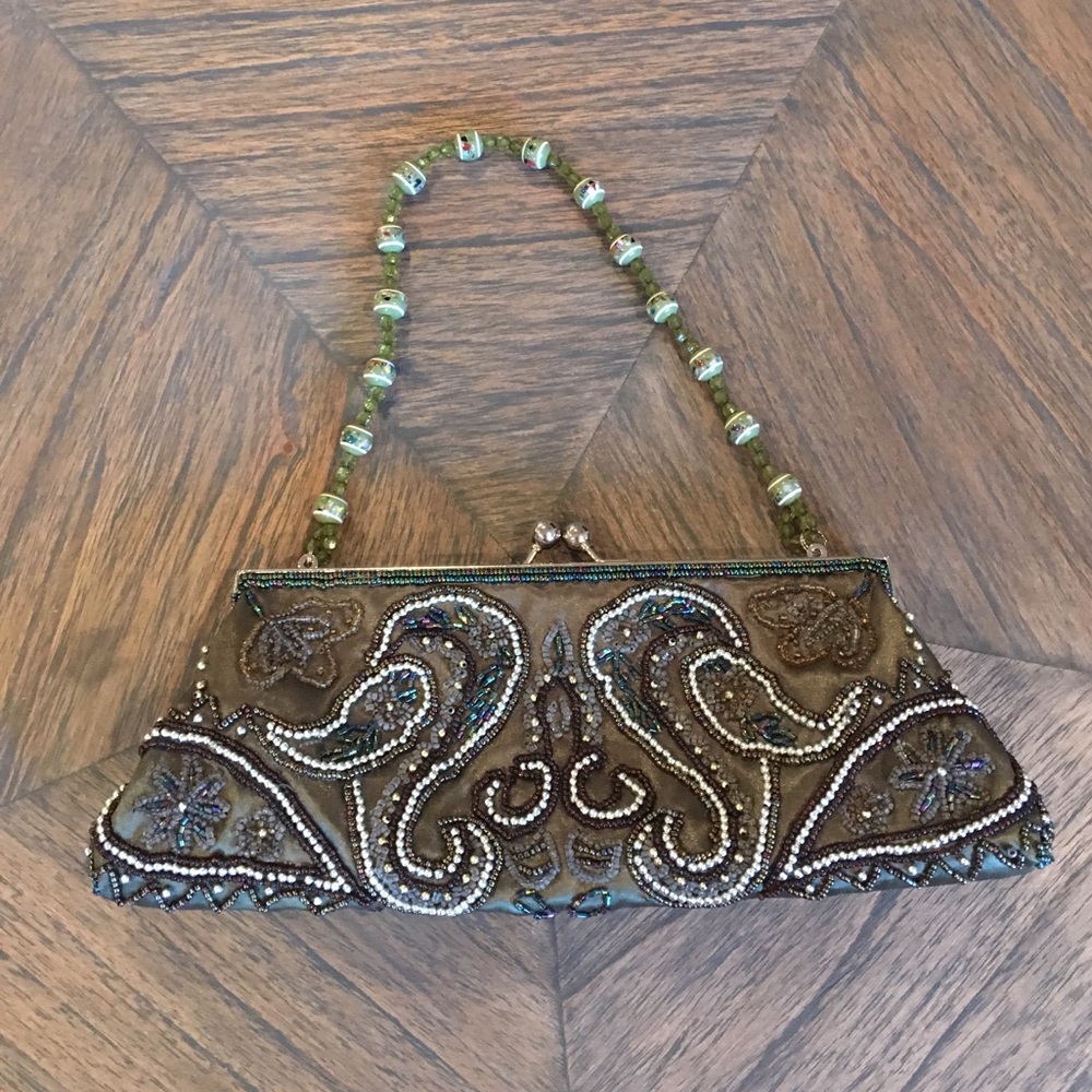 NWOT beaded evening purse